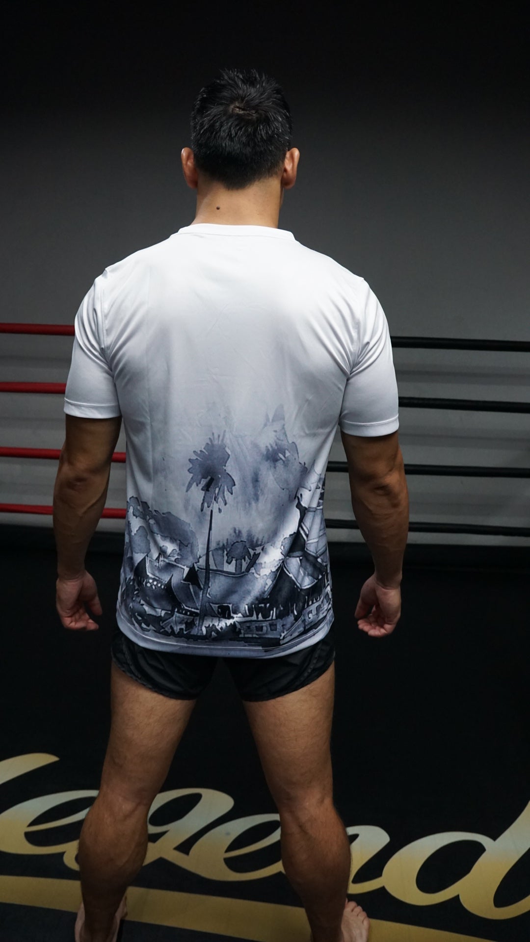 BLYSS Performance Gear Muay Thai T-Shirt Temple Edition White