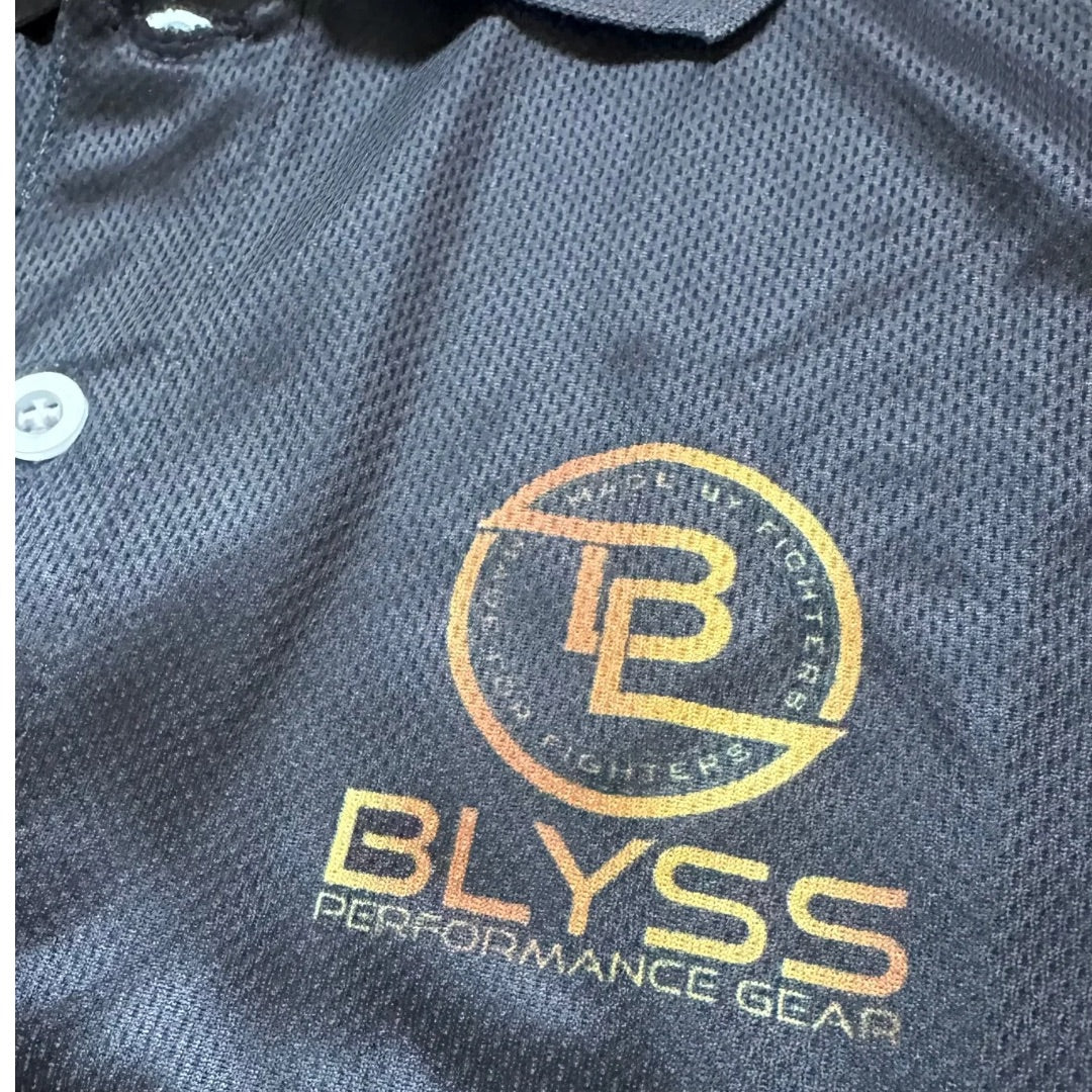 BLYSS Performance Gear Polo Ari Black Gold