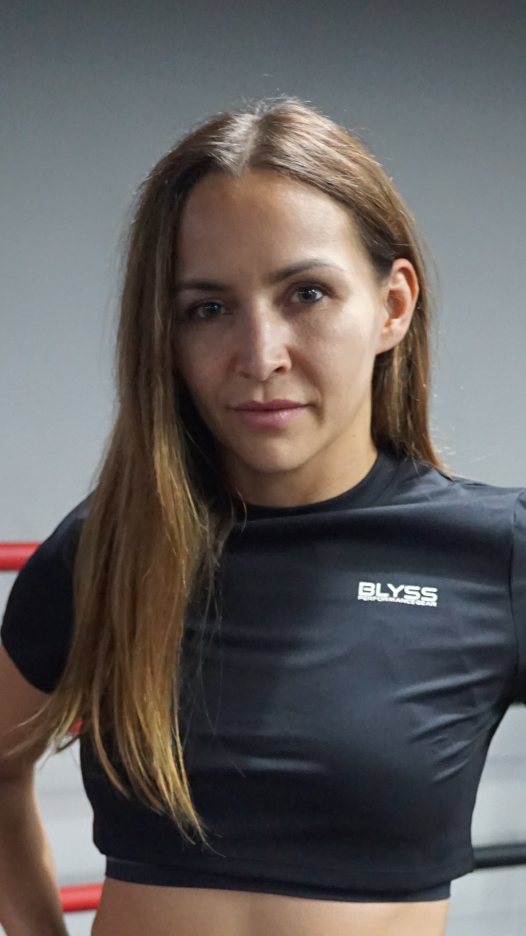 BLYSS Woman Sport Cropped Top Impact Black