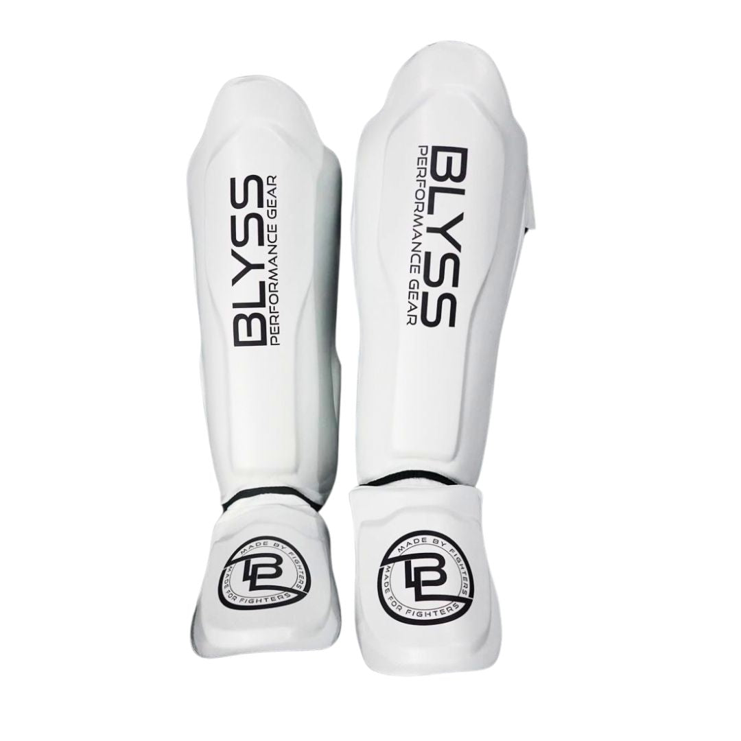 BLYSS Performance Gear Shin Guards POWERPRO White