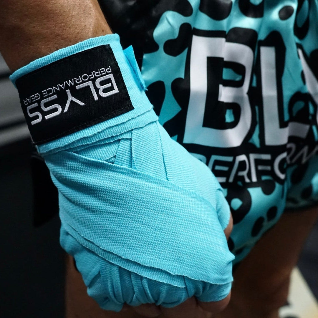 BLYSS Muay Thai Handwraps Electric Blue