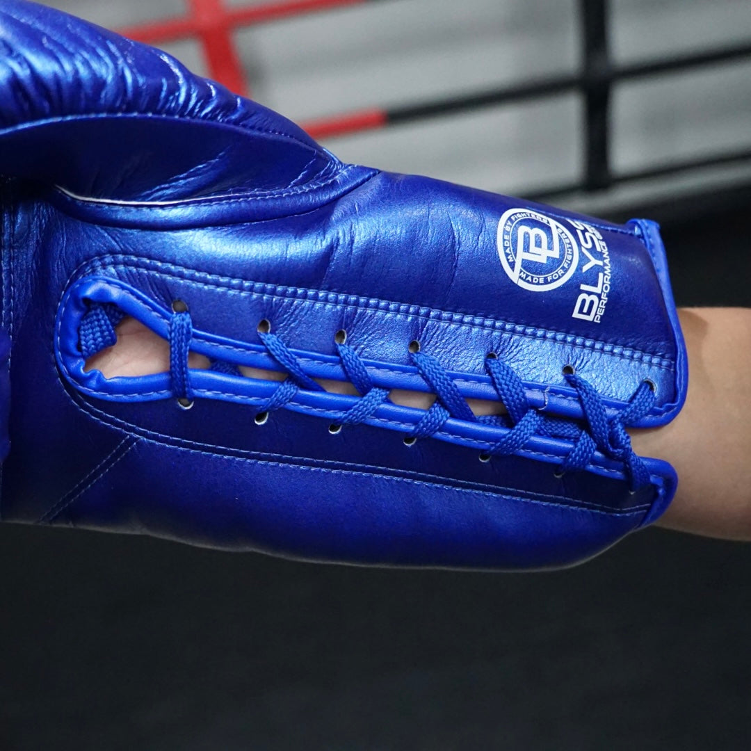 Blyss Boxing Gloves BTB25 Blue Lace Up