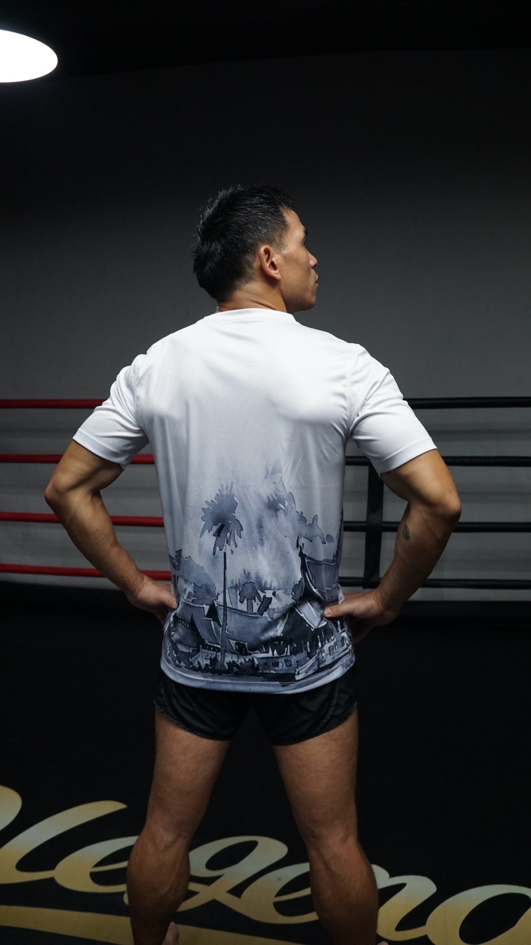 BLYSS Performance Gear Muay Thai T-Shirt Temple Edition White