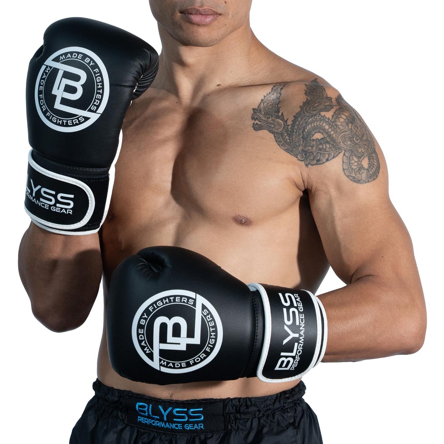 BLYSS Performance Gear Boxing Gloves BTB Black White