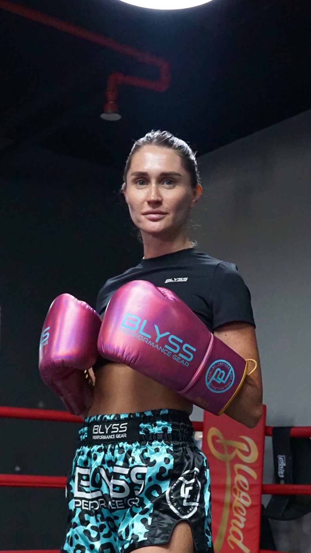 BLYSS Performance Gear Boxing Gloves BTB25 Metallic Pink Lace Up