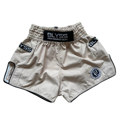 BLYSS Performance Gear Muay Thai Shorts PULSE Beige