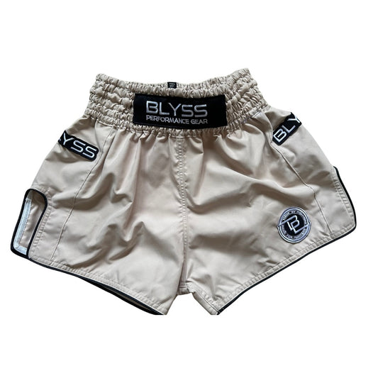 BLYSS Performance Gear Muay Thai Shorts PULSE Beige