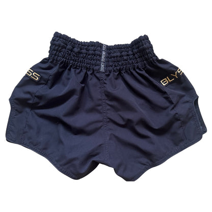 BLYSS Performance Gear Muay Thai Shorts PULSE Black Gold
