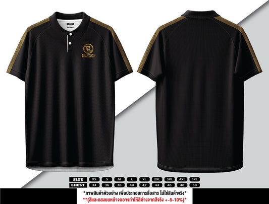 BLYSS Muay Thai Boxing Polo Ari Black Gold