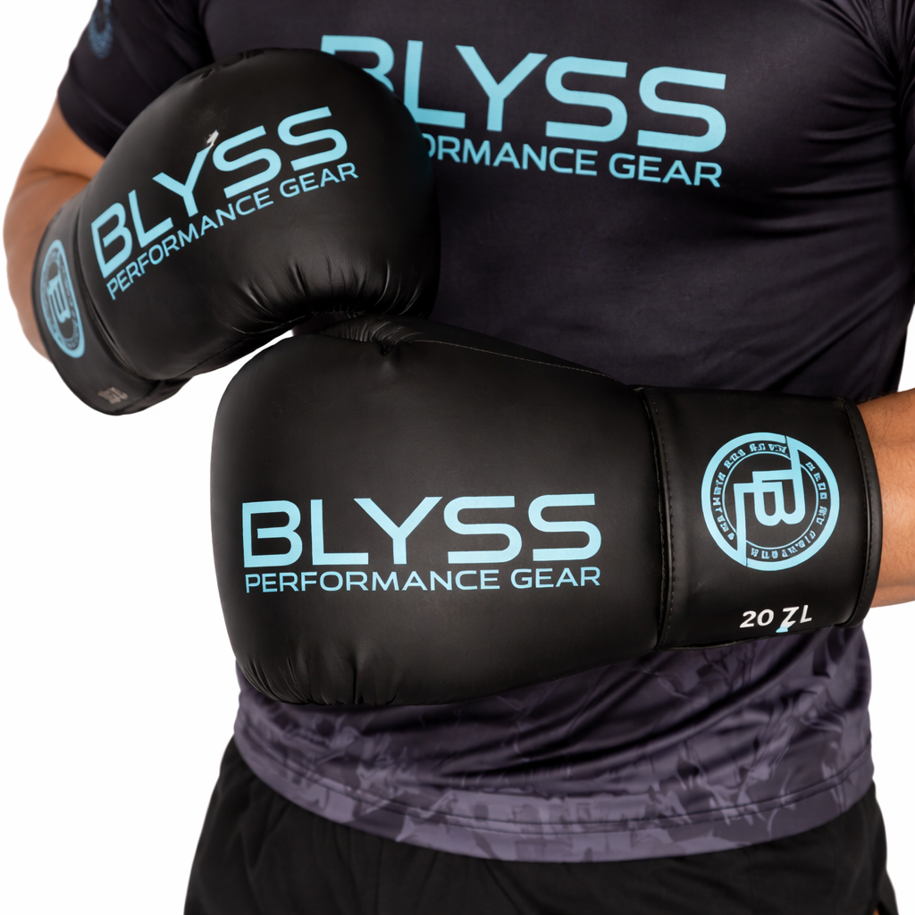 BLYSS Performance Gear Boxing Gloves BTB25 Black Lace Up