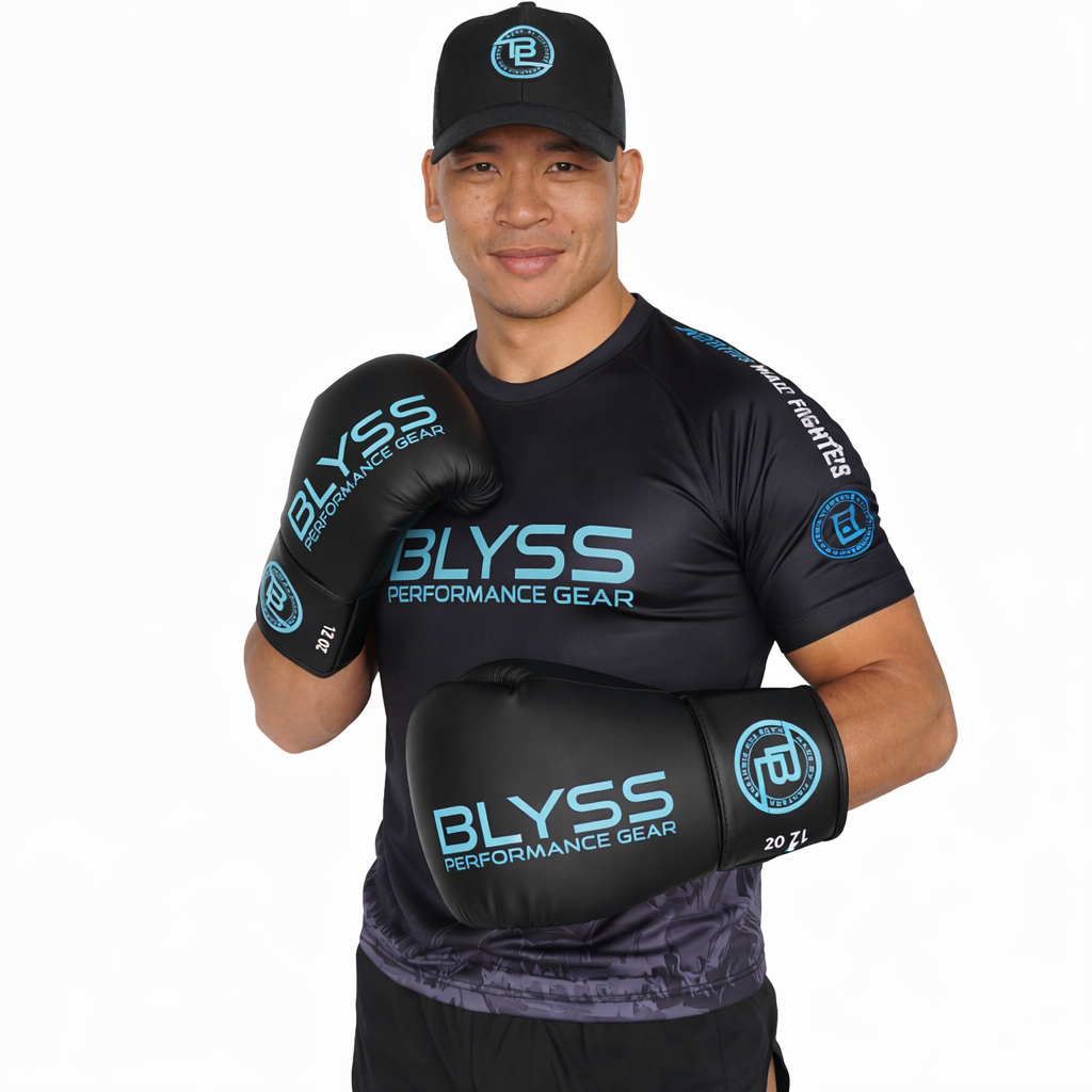 BLYSS Performance Gear Boxing Gloves BTB25 Black Lace Up