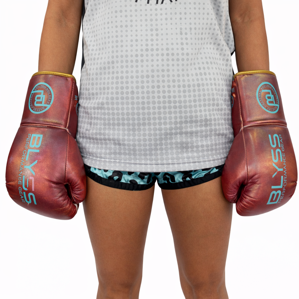 BLYSS Performance Gear Boxing Gloves BTB25 Metallic Pink Lace Up