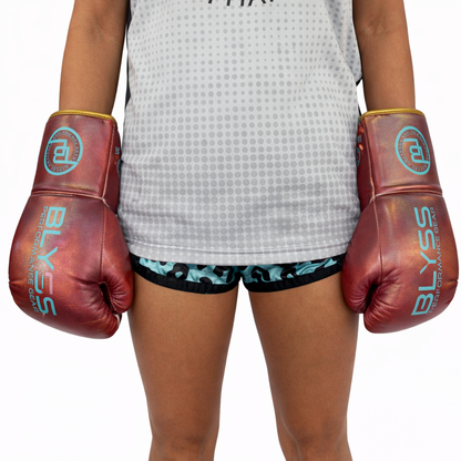 BLYSS Performance Gear Boxing Gloves BTB25 Metallic Pink Lace Up