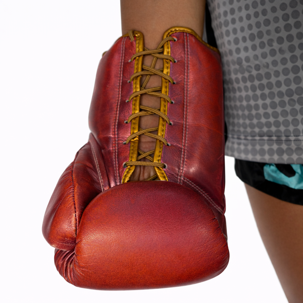 BLYSS Performance Gear Boxing Gloves BTB25 Metallic Pink Lace Up