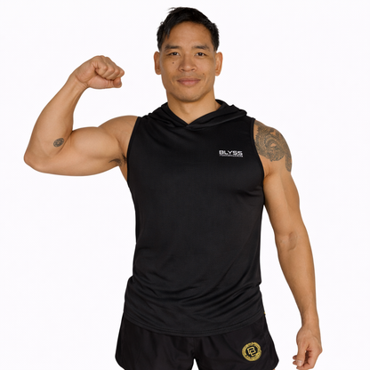 BLYSS Performance Gear Hoodie Tank Top Black