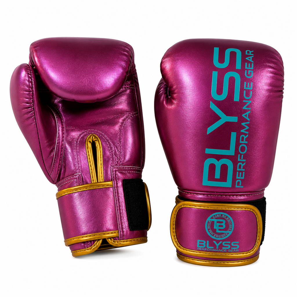 BLYSS Performance Gear KIDS Boxing Gloves Champion Metallic Pink