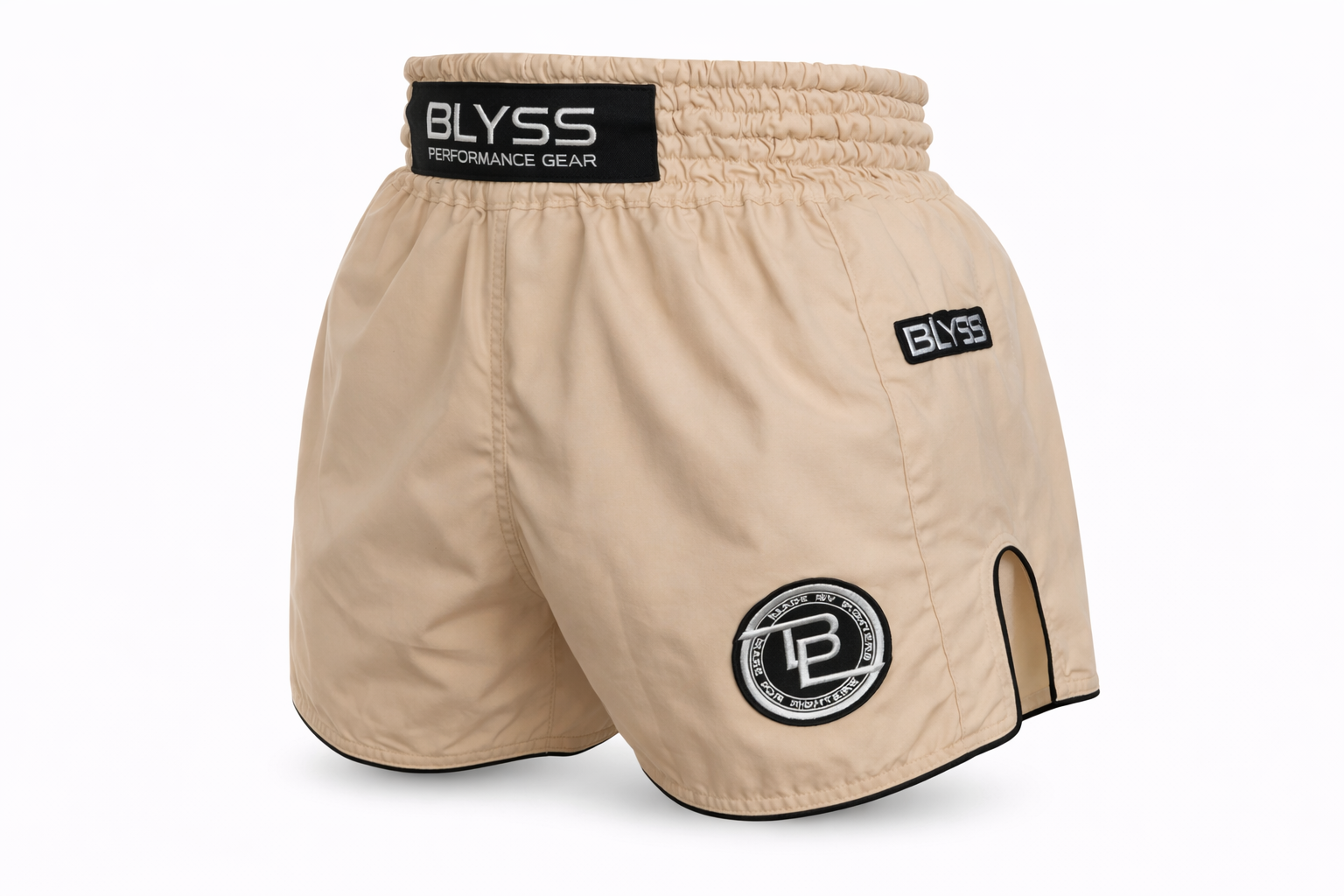 BLYSS Performance Gear Muay Thai Shorts PULSE Beige