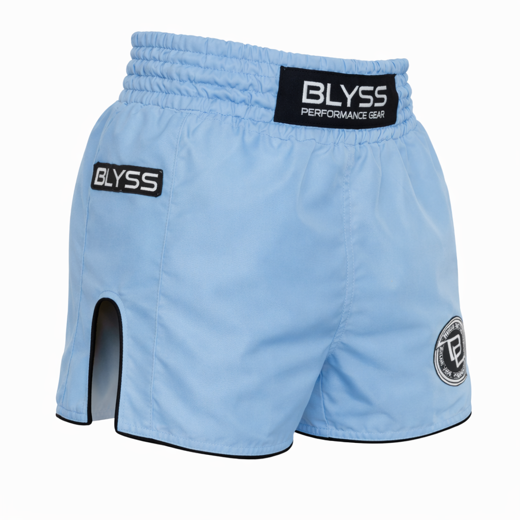 BLYSS Performance Gear Muay Thai Shorts PULSE Sky Blue