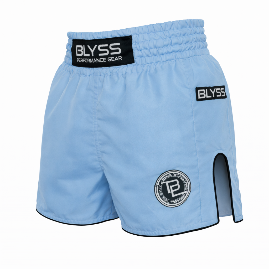 BLYSS Performance Gear Muay Thai Shorts PULSE Sky Blue