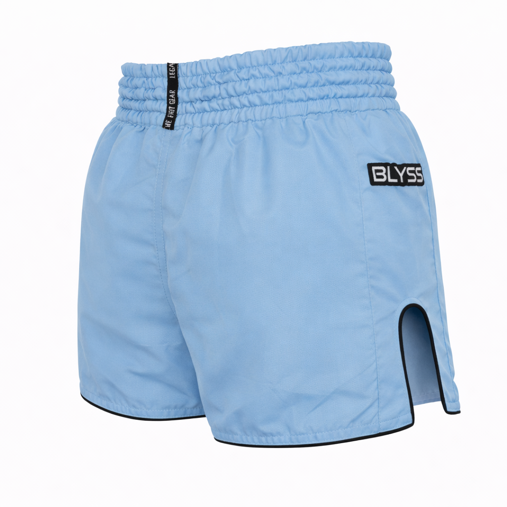 BLYSS Performance Gear Muay Thai Shorts PULSE Sky Blue