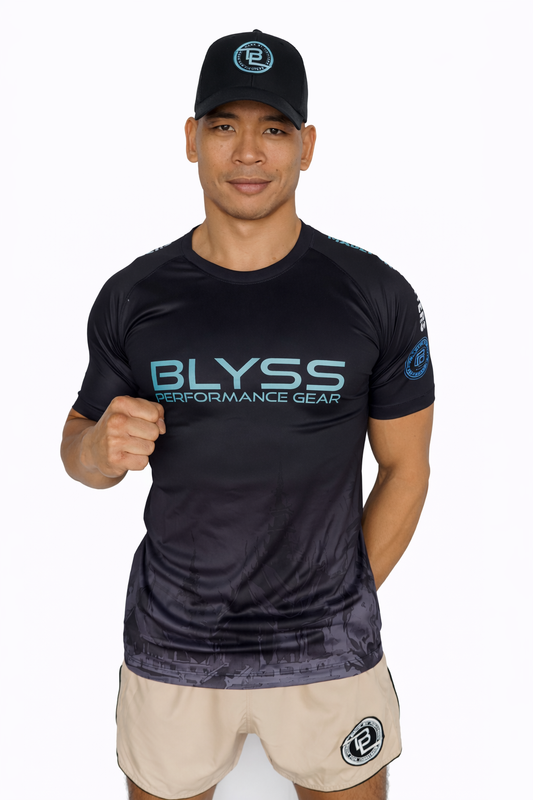 BLYSS Performance Gear Muay Thai T-Shirt Temple Edition Black