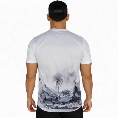 BLYSS Performance Gear Muay Thai T-Shirt Temple Edition White