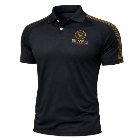 BLYSS Performance Gear Polo Ari Black Gold