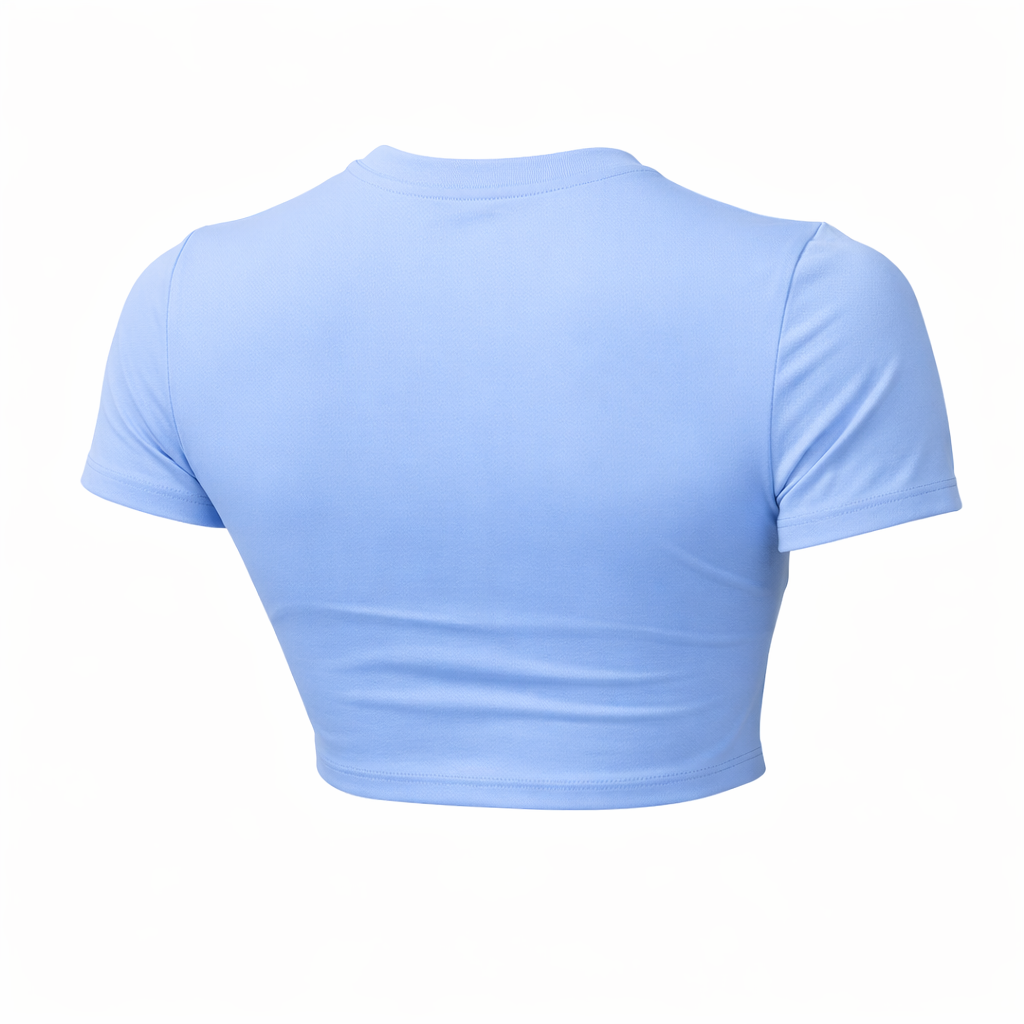 BLYSS Performance Gear Woman Sport Cropped Top Impact Sky Blue