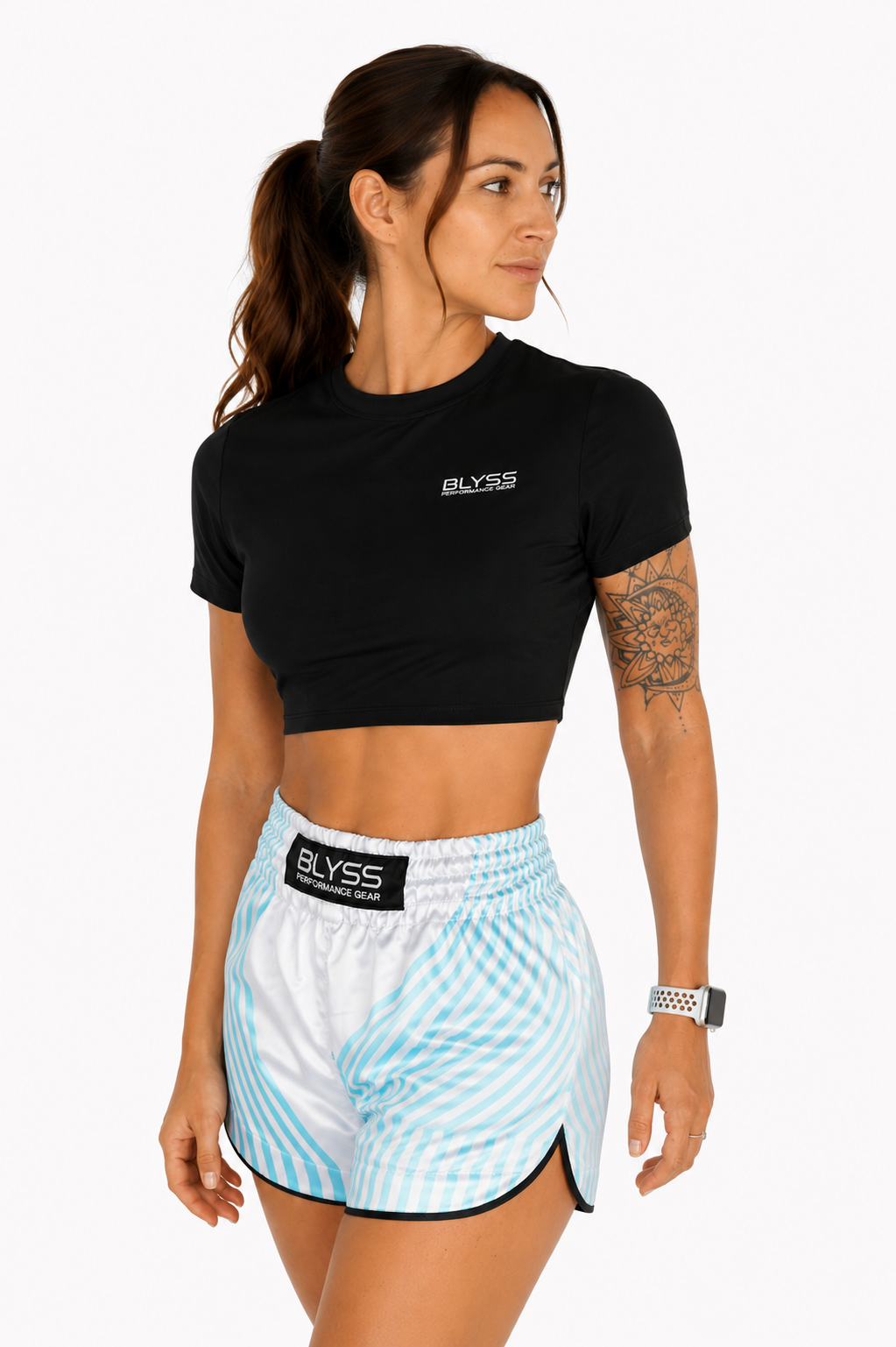 BLYSS Woman Sport Cropped Top Impact Black