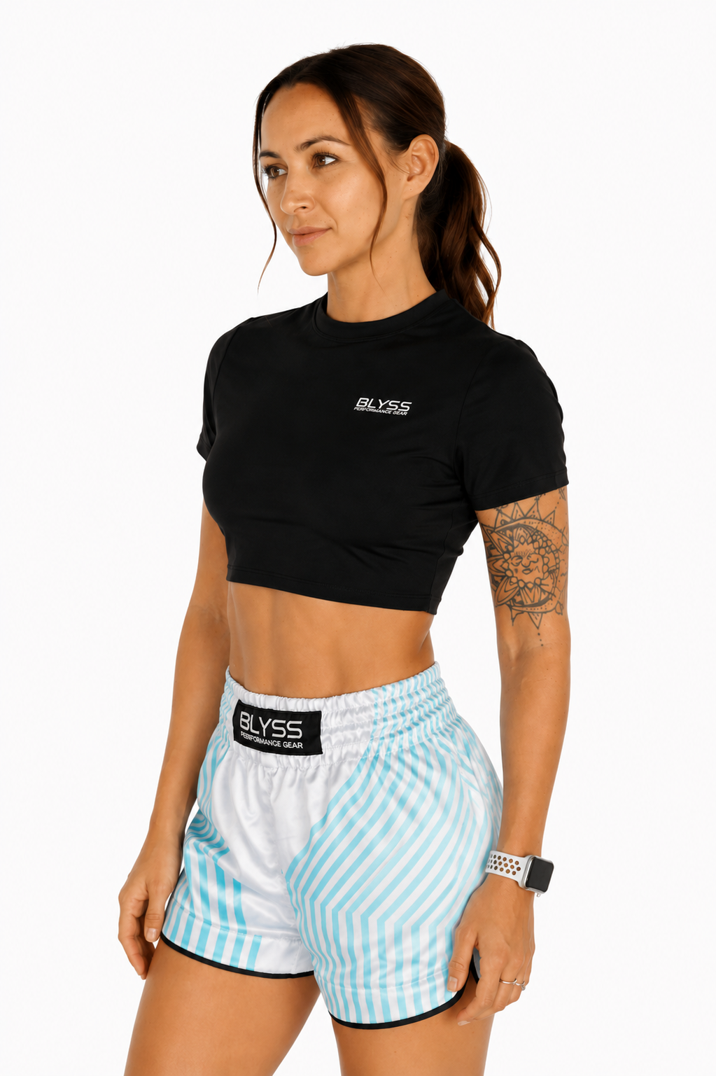 BLYSS Woman Sport Cropped Top Impact Black