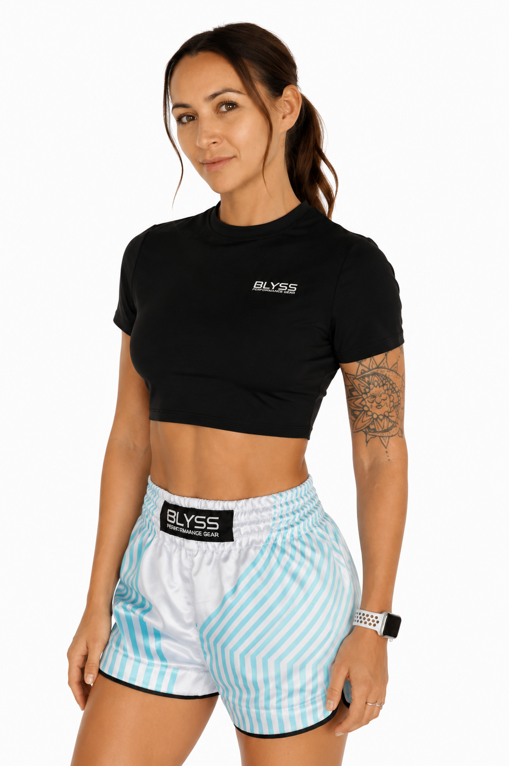 BLYSS Woman Sport Cropped Top Impact Black
