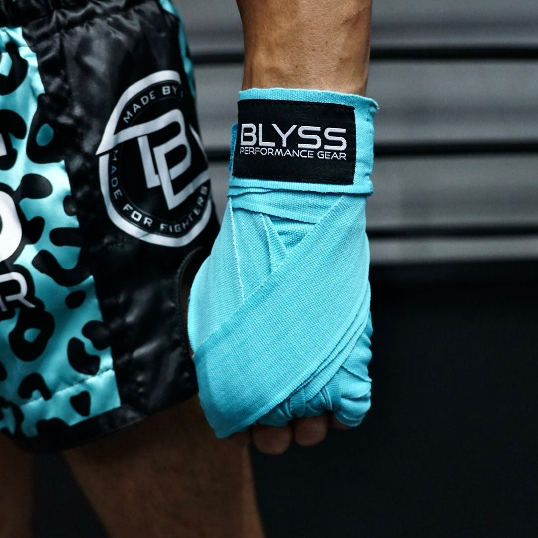 BLYSS Muay Thai Handwraps Electric Blue