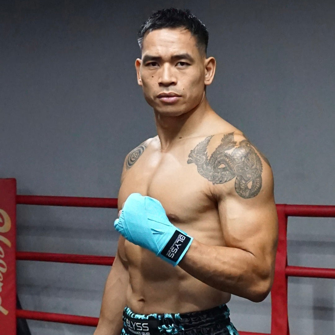 BLYSS Muay Thai Handwraps Electric Blue