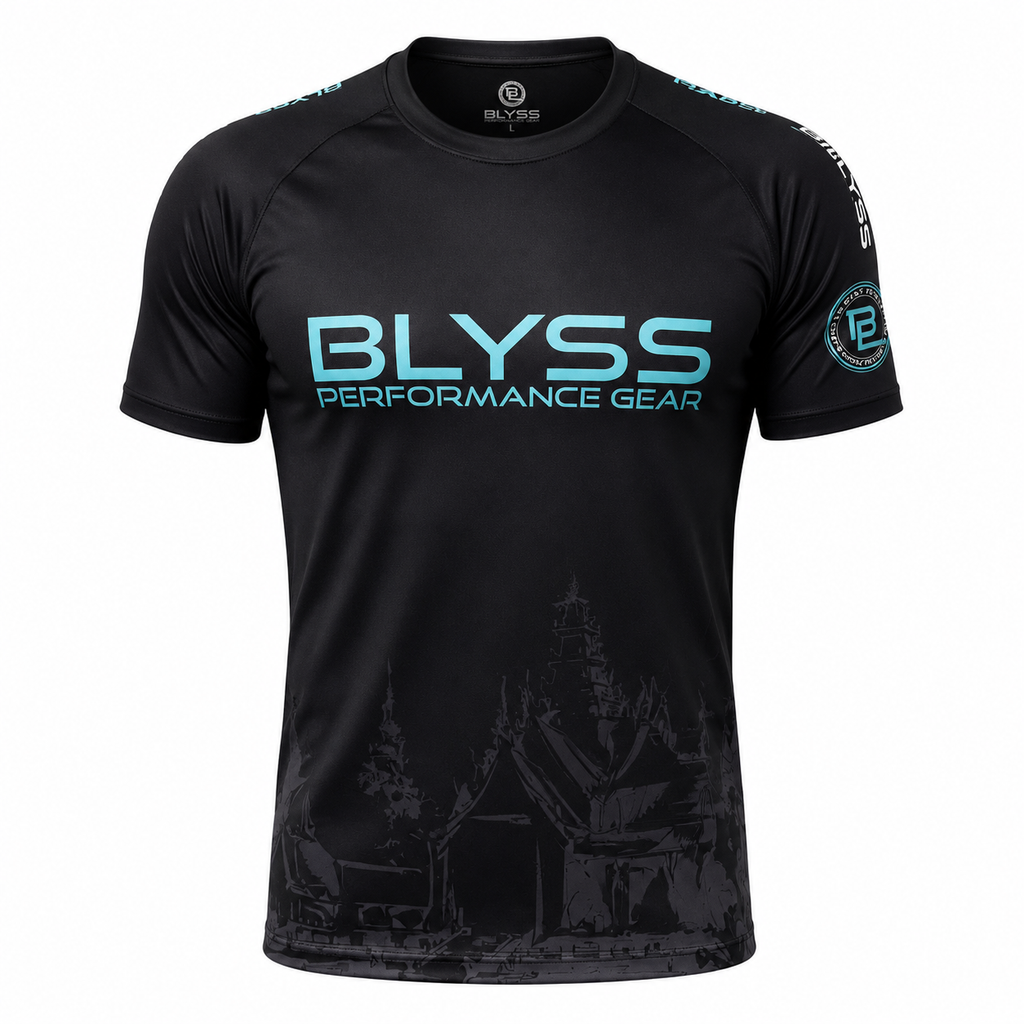 BLYSS Performance Gear Muay Thai T-Shirt Temple Edition Black