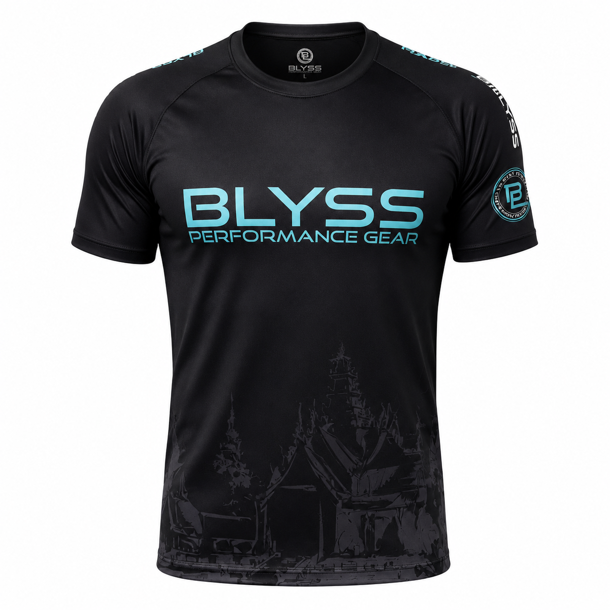 BLYSS Performance Gear Muay Thai T-Shirt Temple Edition Black