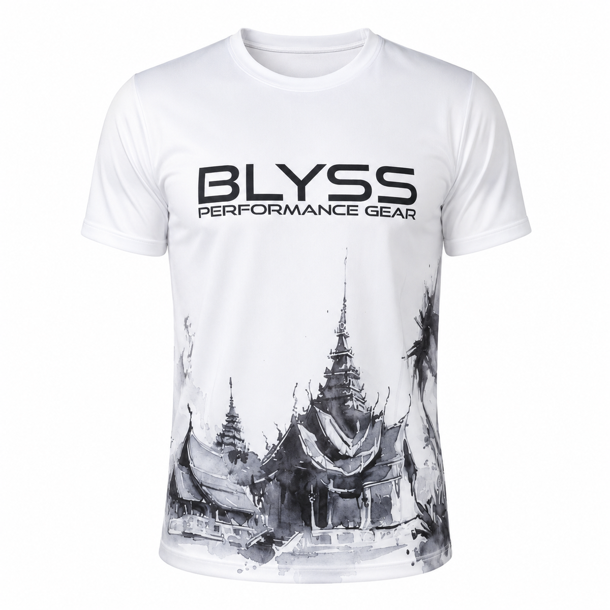 BLYSS Performance Gear Muay Thai T-Shirt Temple Edition White