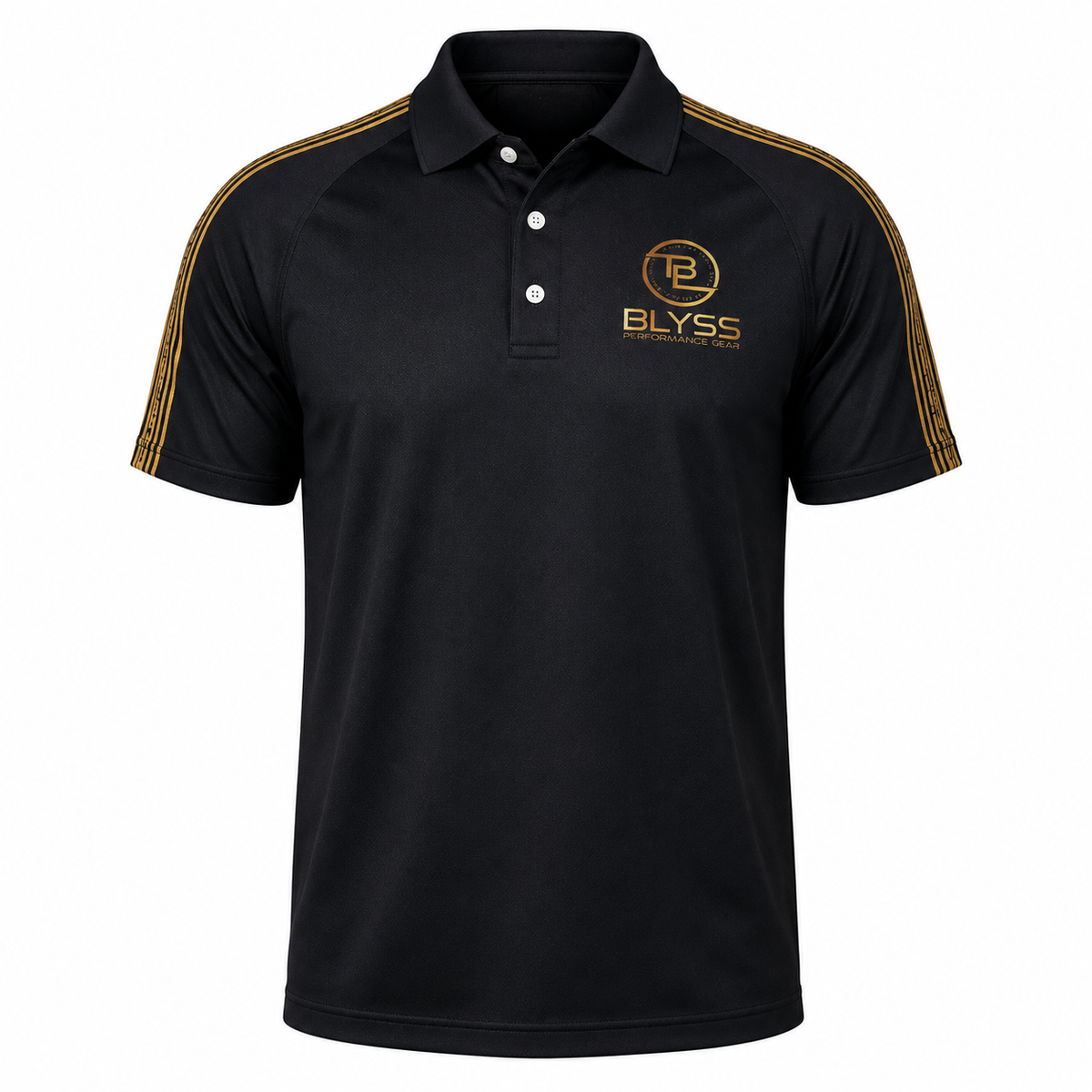 BLYSS Performance Gear Polo Ari Black Gold