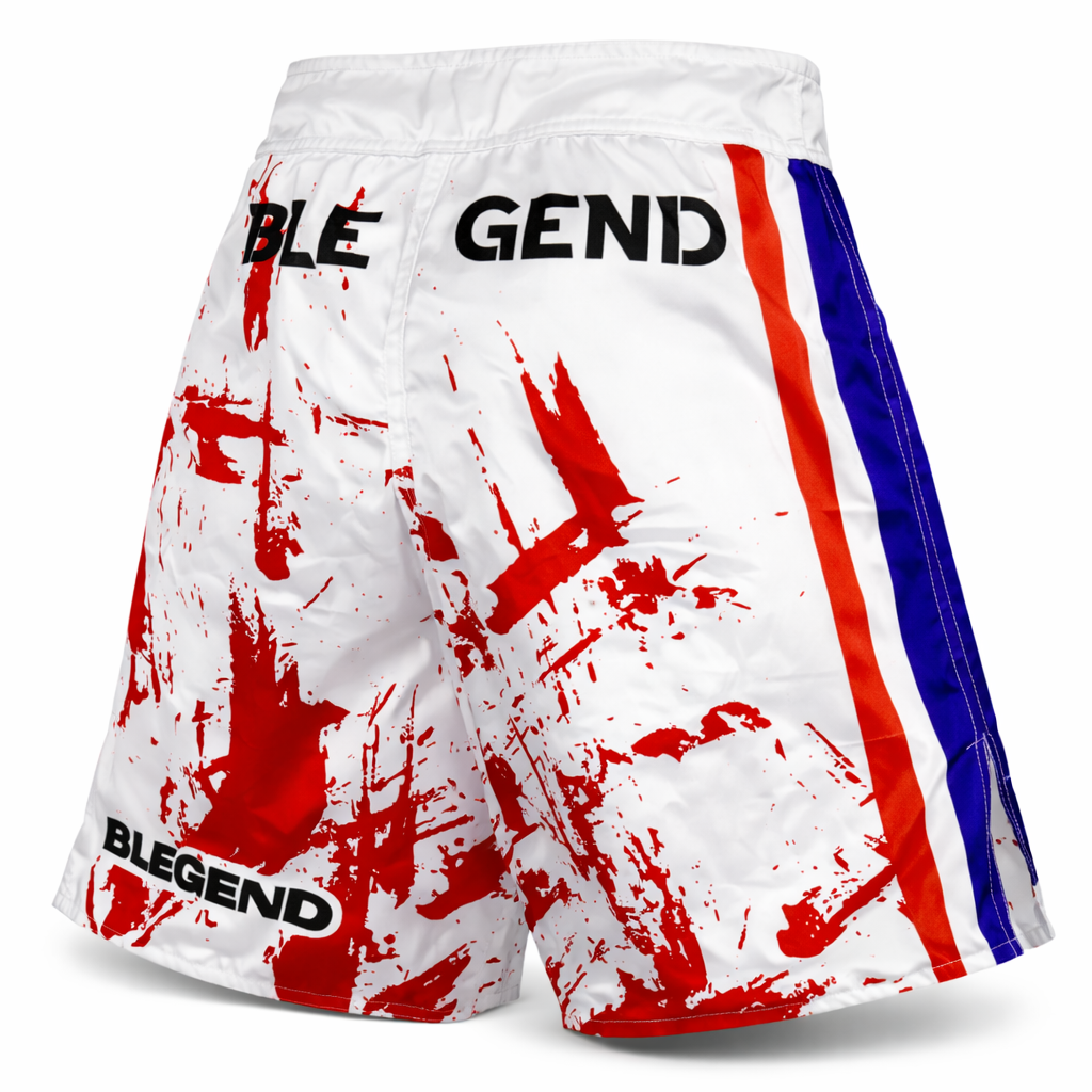 Blegend MMA Shorts Warrior White