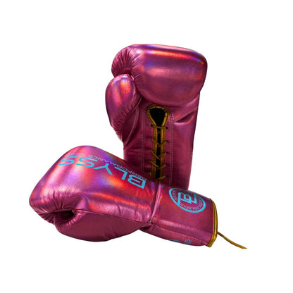 BLYSS Performance Gear Boxing Gloves BTB25 Metallic Pink Lace Up