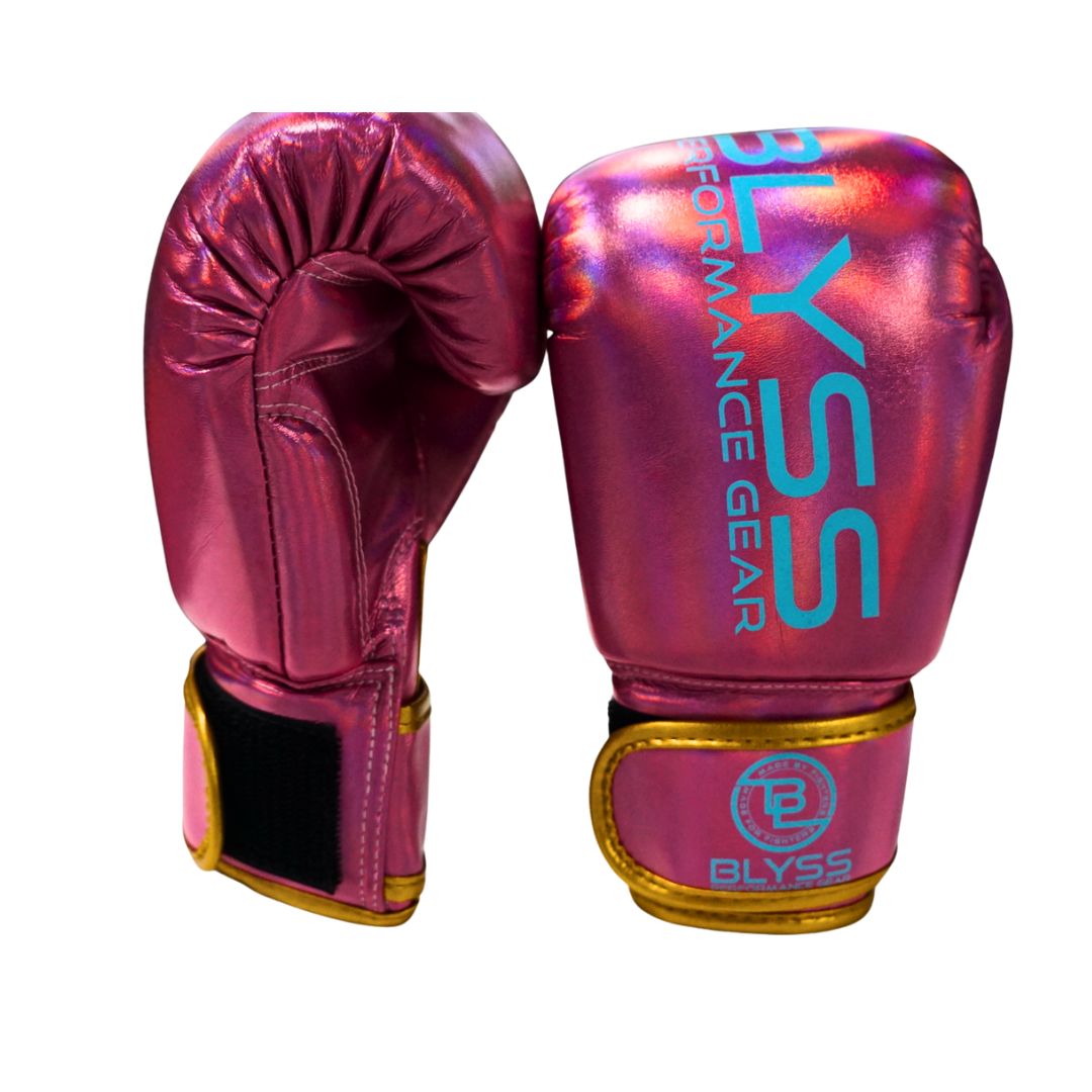 BLYSS Performance Gear KIDS Boxing Gloves Champion Metallic Pink