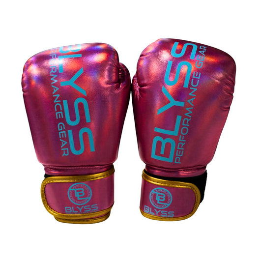 BLYSS Performance Gear KIDS Boxing Gloves Champion Metallic Pink