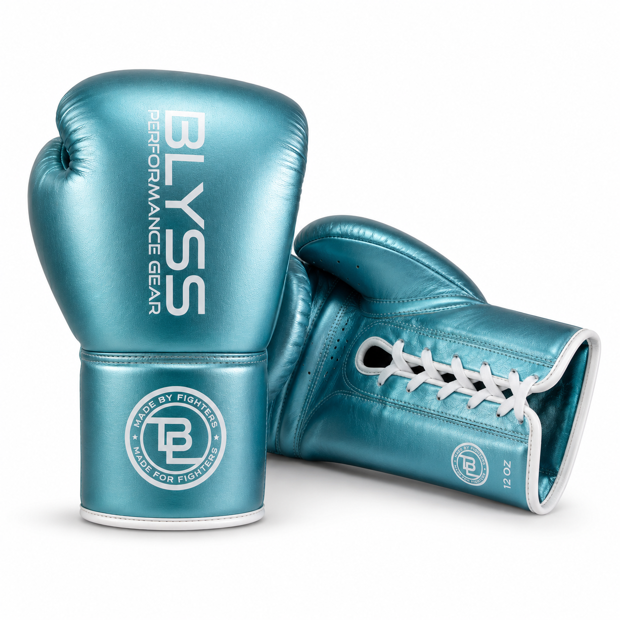 BLYSS Performance Gear Boxing Gloves BTB25 Metallic Blue Lace Up