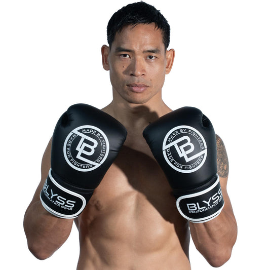 Blyss Boxing Gloves BTB Black White