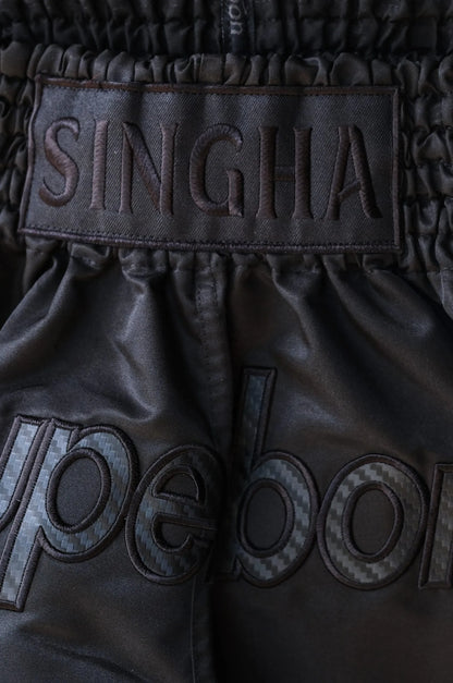 Superbon Muay Thai Shorts “BITTER BLACK”