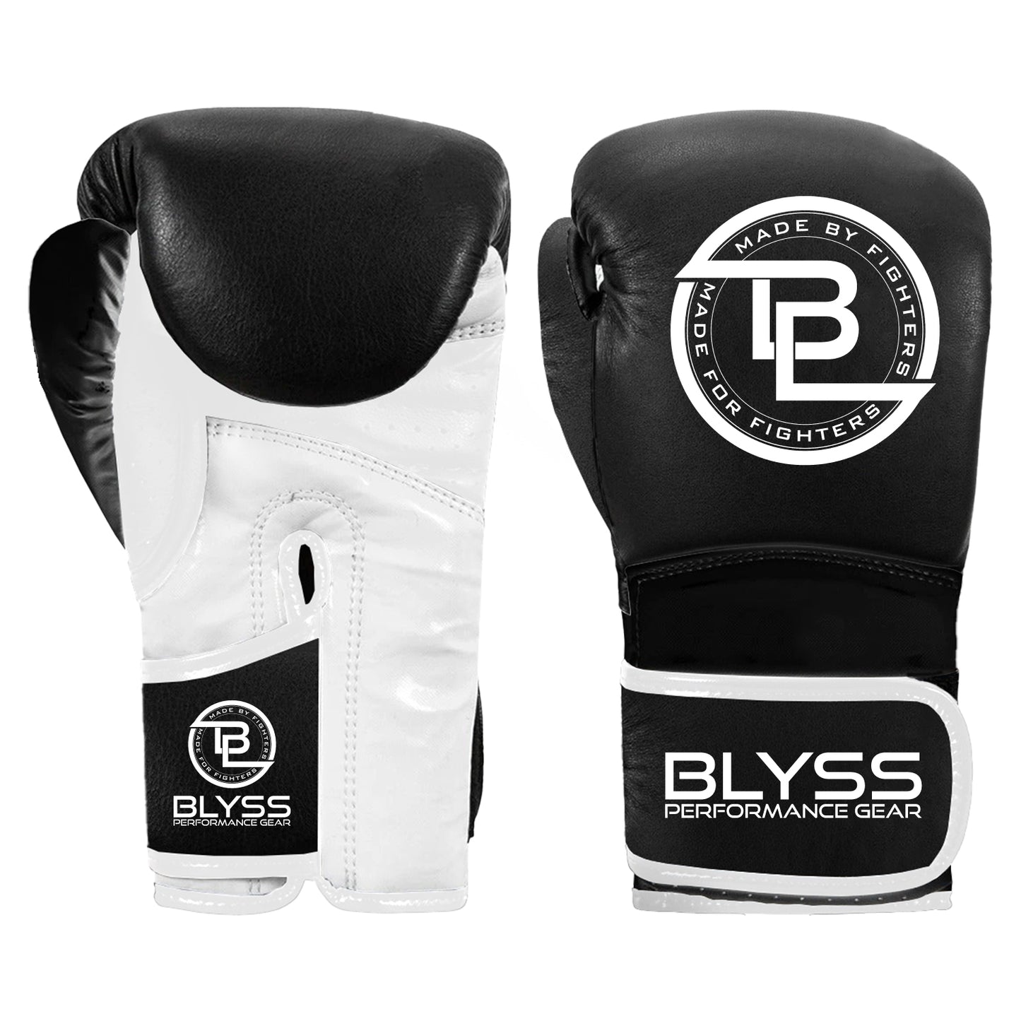 Blyss Boxing Gloves SUPERSTARR Black White